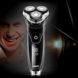 Electric Shavers High Quality Waterproof Fast Charging Mens Rechargeable Razor Beard Trimmer Shaving Machine 230330