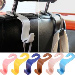 2pcs Universal Car Seat Hook Rear Interior Portable Hanging Bag Holder Storage Bag Wallet Cloth Decorative Ornaments Storage