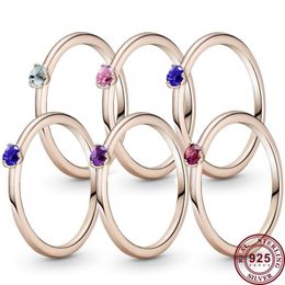 925 Silver Women Fit Pandora Ring Original Heart Crown Fashion Rings Light Colour Exquisite Love Zircon Women Pan