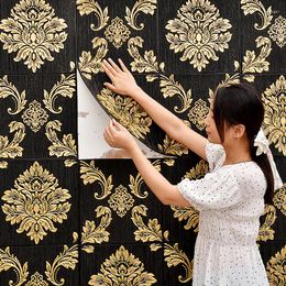 Wallpapers Wallpaper Self-adhesive Waterproof And Moisture-proof Paper 3d Three-dimensional Wall Stickers Self-adhe