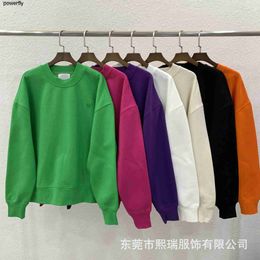 Men's Hoodies Desigenr Sweatshirts Winter 2023 Amis Embroidery Small Love Plush Sweater Pullover Women Men Hoodie