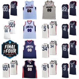 2023 Final Four College Basketball 3 Jeremy Lamb Jersey Connecticut UConn Huskies 22 Rudy Gay 32 Richard Hamilton 15 Kemba Walker 34 Ray Allen 4 Ben Gordon NCAA