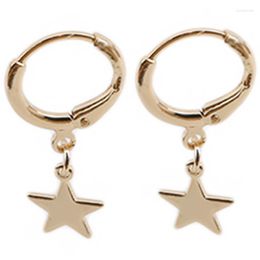 Dangle Earrings Women Simple Fashion Star Pendant Earring Chic Bijoux Endless Circle Hoop Men Ear Jewellery