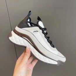 Match Colour Panda Sports Casual Shoes Men and Women 2023 New Cowhide Air Cushion Small White Shoes Thick Sole Increase