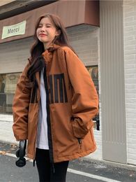 Women's Jackets Winter Vintage Oversize Thick Warm Hooded Women 2023 Korean Fashion Streetwear Loose Cotton-padded Coats Clothing