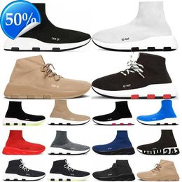 2023 Speed 2022 new fashion Designer Sock Shoes for men women platform sneakers Triple Black White Beige Pink outdoor trainers jogging walking top quality