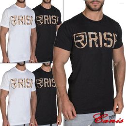 Men's T Shirts Est Men Summer Slim Fit Casual Short Sleeve Muscle Tee Tops T-shirt Fashion Letters O Neck Shirt