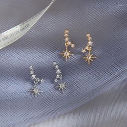 Stud Earrings High Quality Fashion Cute Gold/Silver Color Star Earring For Women Handmade Korean Charming Date Gift Jewelry