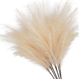 Vases Big Tall Fluffy Faux Bulrush Reed Grass For Vase Filler Home Living Room Kitchen Wedding