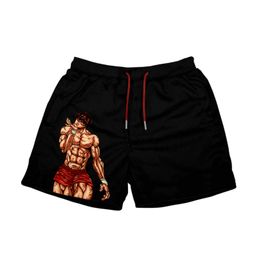 Men's Shorts Japanese Animation Shorts Printed Fashion Street Gym Shorts Men's Relaxed Leisure Daily Exercise Jogging Fitness Summer Beach Shorts 230330