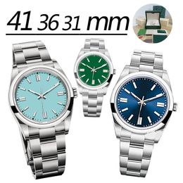Designer women watch for men Lady 41 36 31mm quartz movement oyster type stainless steel case sapphire With box Montre De Luxe watches Automatic machinery Dhgate