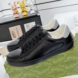 With Box Designer Sports Leather Womens Outdoor Couple Mens Black Breathable Embroidery Classic Versatile Casual Shoes For Men Women 7786