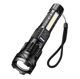 Ultra Bright Flashlight Torch Tactical Hunting Flashlight USB Rechargeable torch Powerful long shot Led flashlight Lamp Lights