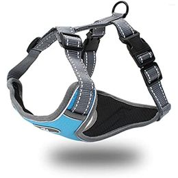 Dog Collars Harness No Pull Adjustable Reflective Waterproof Oxford Cloth Comfortable Pet Vest For Walking Training