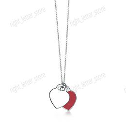 Lady's Pendant Fashion Sterling Silver Luxury Necklace Designer New 925 Love Pendant Classic Three-color Luxury Valentine's Day Gift With Box G2303