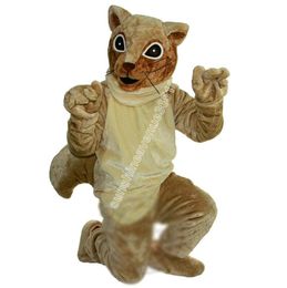 Carnival costume Brown Squirrel Mascot Costume Top Cartoon Anime theme character Carnival Unisex Adults Size Christmas Birthday Party Outdoor Outfit Suit