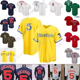 Baseball Jerseys Nomar Garciaparra Jersey 2021 City Connect Fans Players Vintage Father's Day Navy Green Grey Yellow Size S-3XL