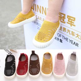 Athletic Outdoor kids boy shoes casual mesh breathable child shoe boys girls baby walking shoes candy color toddler sneaker anti-slip soft sole