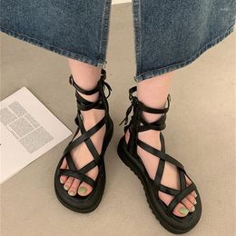 Brand Casual Shoes S Sandals Summer Female Fashion Beach Platform Flats Women Black Caual Fahion Flat 851 Sandal Shoe