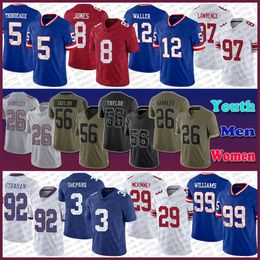 12 Darren Waller 26 Saquon Barkley Football Jersey Custom Men Women Youth 5 Kayvon Thibodeaux Daniel Jones Sterling Shepard Leonard Williams Dexter Lawrence Taylor