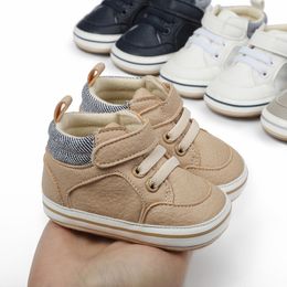 First Walkers born Baby Shoes High Top Multi Color Boys' and Girls' Shoes Casual Sports Shoes Soft Sole Non slip Toddler Shoes First Walker 0-18 230330