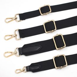 Bag Parts Accessories 130CM Nylon Black Colour Handbags Strap Shoulder Belts For s Adjustable Replacement Handles 230330