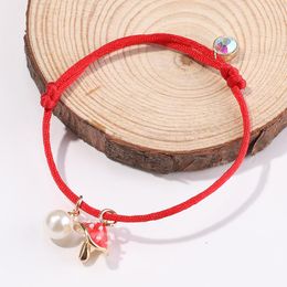 Charm Bracelets Makersland Cute Pearl Bracelet For Women Pendant Mushroom Women's Accessories Jewellery 2023 Design Trendy