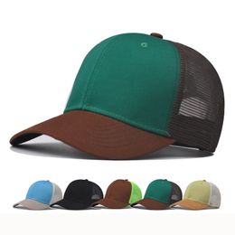 Cappelli da baseball per camionisti Snapback estivi Cappellini con visiera posteriore in rete Cappellini da squadra Cappellino con logo personalizzato con ricamo