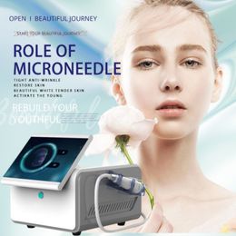 2024 Therapy Machine Portable RF Microneedle Fractional 10/25/64 Needle Nanochip Wrinkle Acne Scar Scar Stretch Mark Removal Fractional Skin Tighteing