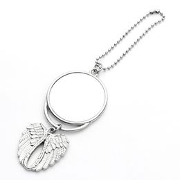 sublimation car ornament decorations angel wings shape blank hot transfer printing consumables supplies Double-Sided Hanger Pendant 11LL