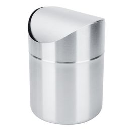 Waste Bins 1.5 Litre mini trash can desktop trash basket home desk stainless steel trash can 230330