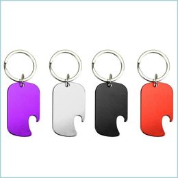 Erkennungsmarke ID-Karte Aluminiumlegierung Tag Opener Military Pet Doggy ID Tags Tragbare kleine Bierflaschenöffner Tropfenlieferung Hausgarten Sup Dhbiw