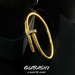 2023 designer carti bracelet Jewellery bangle Titanium Steel Synthetic Zircon Bracelet ins Light Luxury Small Bracelet