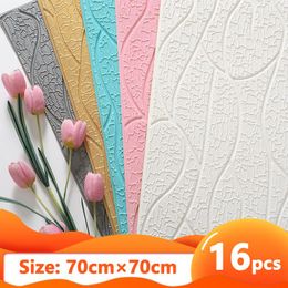 Wallpapers 5mm 3D Wall Sticker Bedroom Decorative Panel Self Adhesive Wallpaper Living Room Kitchen TV Background Home Decoration