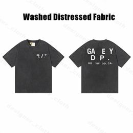 Men's T-Shirts Galleryse depts Mens T Shirts Washed Distressed Fabric Tees T-shirts Women Designer Galleryes cottons depts Tops Casual Shirt polos Clothesfrtj