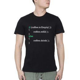 Men's T Shirts Coffee Gift For Developers And Programmer T-shirt Streetwear O Neck Casual Summer