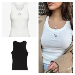 Anagram Women Tanks Embroidered Cotton-blend Tank Top Shorts Designer Nylon Yoga Suit Fiess Sports Bra Mini Outfits Solid Elastic Backless Tee