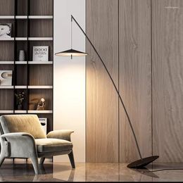Floor Lamps Nordic Designer Rotatable Lamp Iron Tumbler Black 25W LED Corner Bedroom Decor Living Room Standing Light