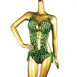 Stage Wear Wholesale Hand Beaded Women Belly Dance And Samba Costume Sexy One-piece Garment Outfit