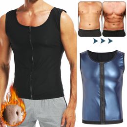 Men's Body Shapers Men's Abdominal Shock Absorber Shaping Promotion Sweat Sauna Vest Fitness Waist Trainer Abdominal Weight Loss Shaping Fat Tight Bra Top 230329