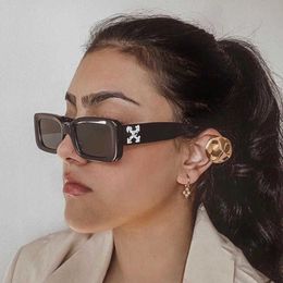 Fashion w Sunglasses New Small Box Sunglasses Ow Arrow Street Photography Hip Hop Disco Glasses Men's and Women's Trend