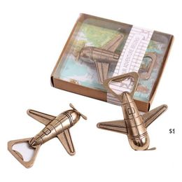 Openers Airplane Opener Helicopter Beer Bottle Antique Alloy Plane Shape Party Gift Kitchen Bar Tool Rrb16184 Drop Delivery Dhsjo