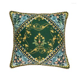 Pillow Nordic Throw Covers Set Of 2 Rolling Grass Pattern Vintage Velvet Accent Decor Sofa Couch Bed Luxury Pillowcase