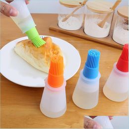 Bbq Tools Accessories Sile Barbecue Oil Bottle Brush Heat Resisting Cleaning Basting Usef And Convenient Drop Delivery Home Garden Dhbro