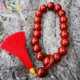 Charm Bracelets Wholesale Of South Red Agate By The Manufacturer With Design 18 Pieces Tassels Ethnic Style Retro Women's Men