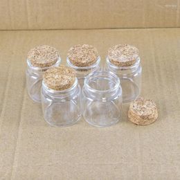 Storage Bottles 50ml Cork Clear Craft Vials Refillable Empty Glass Container Ornament Handicraft Gifts Bottle Wedding Holiday Present Jars