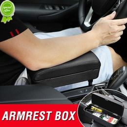 New Car Armrest Pad Soft PU Leather Storage Box Universal Waterproof Box Cover Cushion Resistant Centre Console Non Slip Arm Rest