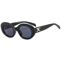 Sonnenbrille Neue Herren- und Damen-Rundrahmen-Straßenfoto-Triumph-Brille PC-Sonnenbrille polarisierte Senior-Sonnenbrillen UV-Schutzbrillen