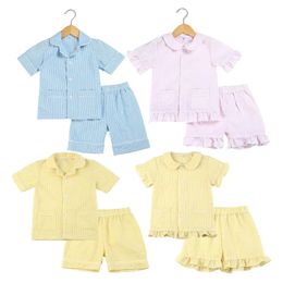 Pyjamas småbarn barn matchar baby pojkar flickor jul pyjamas barn kläder solid söt röd sammet pjs familj set 230331