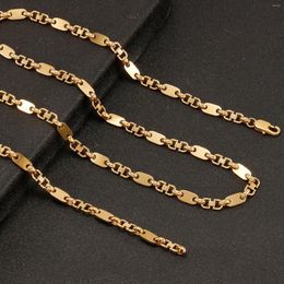 Chains Fashion Simple D-chain Necklace For Men Women 316L Stainless Steel Gold Color Classic Chain Choker Party Birthday Gift